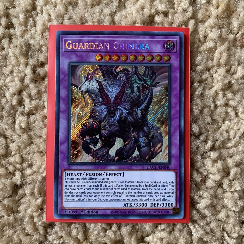 2022 YuGiOh Battle of Chaos, Guardian Chimera BACH-EN040 Secret Rare